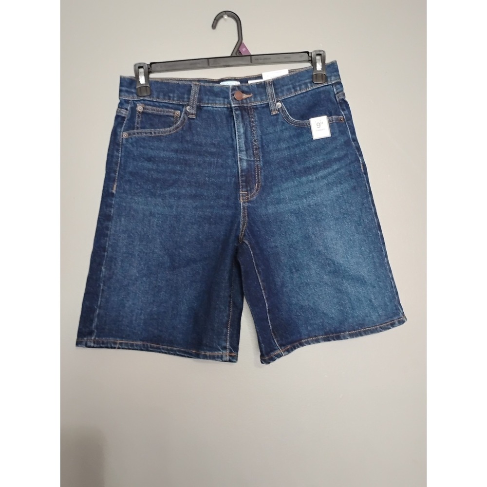 Time And Tru Women's High Rise Denim Bermuda Shorts Size 10
